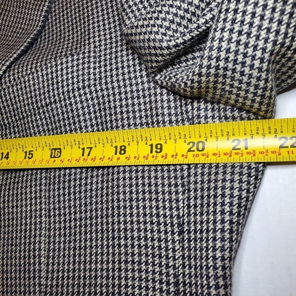 Vintage Hickey Freeman 40R Men's Camel Hair Gingham Check Suit Jacket Blazer - Picture 12 of 12